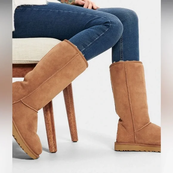 Women’s UGG Classic Tall Boot Size 8 Dark Brown - Picture 11 of 15